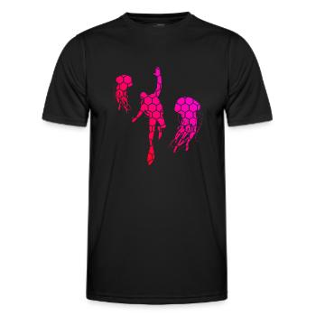 Scuba Divers Diving Scuba Diving Scuba Diver - Men's Functional T-Shirt - black - Front - AI Model Male 178 dark (178cm)