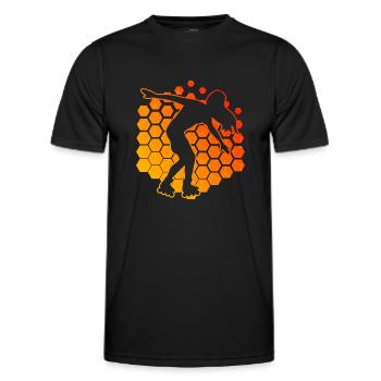 Rollerskate Roller Skating RollerSkaten Roller Skate - T-shirt sport Homme - noir - Devant - AI Model Male 178 dark (178cm)