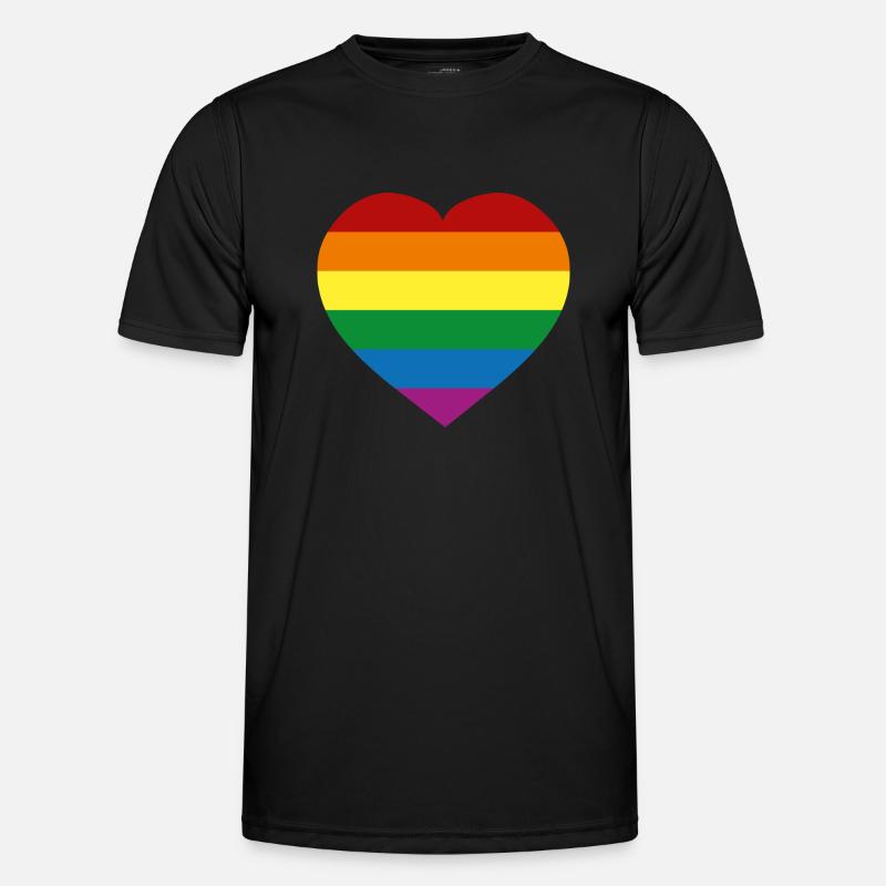 Rainbow Flag :) - Men's Functional T-Shirt - black
