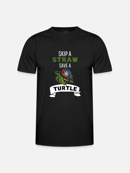 Ocean Animal Funny Gift Turtle - Men's Functional T-Shirt - black