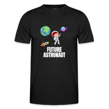 Astronomy Planetary Rocket Future Astronaut - Men's Functional T-Shirt - black - Front - AI Model Male 178 dark (178cm)