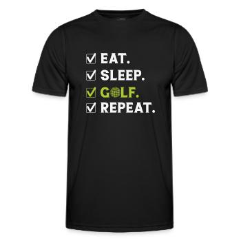 Golf Golfing Golfer Golfer Golf Club - T-shirt sport Homme - noir - Devant - AI Model Male 178 dark (178cm)