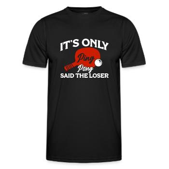 Ping Pong Player Table Tennis Coach Ping Pong - Men's Functional T-Shirt - black - Front - AI Model Male 178 dark (178cm)