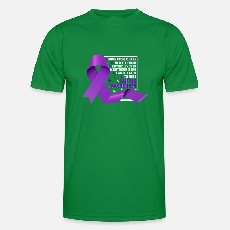 Lupus Bewusstseins Monat Männer Funktions-T-Shirt