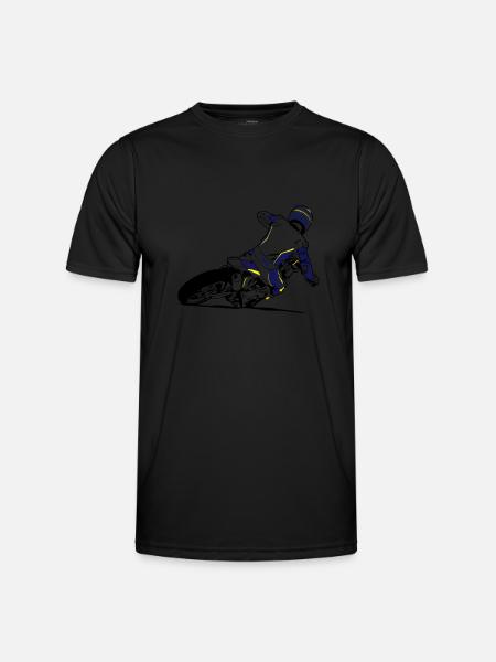 Supermoto - Männer Funktions-T-Shirt - Schwarz