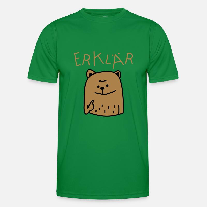 Erklär Bär (b) Männer Funktions-T-Shirt