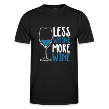 Weinglas Wein - Männer Funktions-T-Shirt - Schwarz - Vorne - AI Model Male 178 dark (178cm)