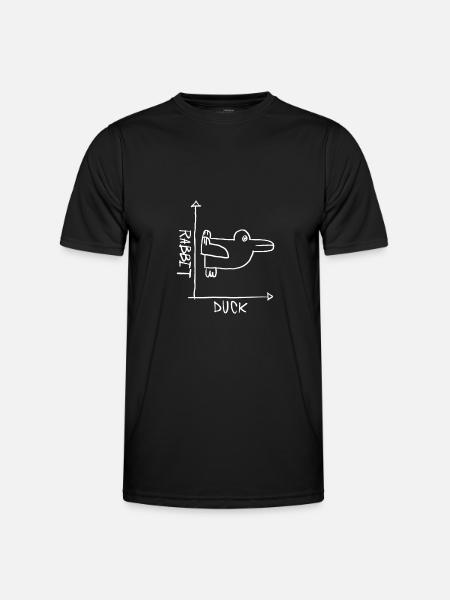 Rabbit Duck Ducks Duck - Men's Functional T-Shirt - black