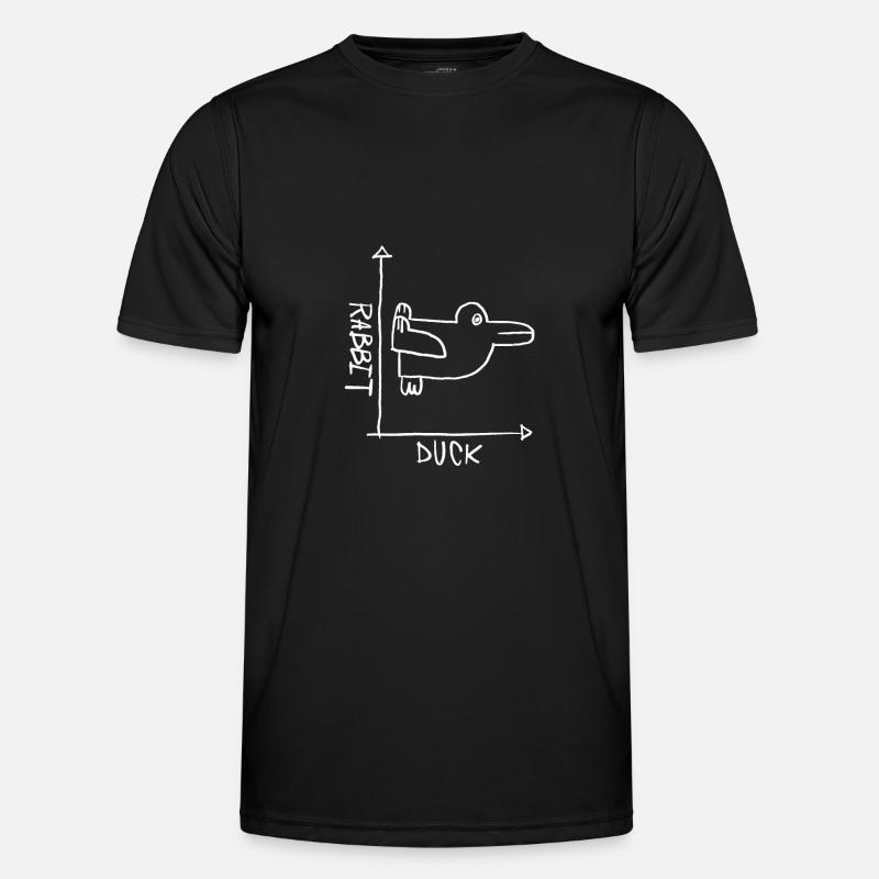 Rabbit Duck Ducks Duck - Men's Functional T-Shirt - black
