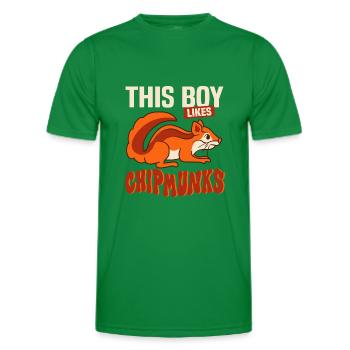 Écureuils Forêt Animaux Wildlife Chipmunks - T-shirt sport Homme - vert - Devant - AI Model Male 178 dark (178cm)