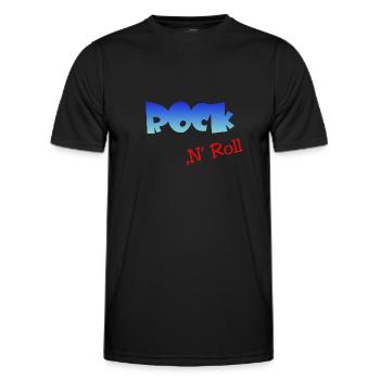 Rock n Roll, Rocker, Rock and Roll - Männer Funktions-T-Shirt - Schwarz - Vorne - AI Model Male 178 dark (178cm)