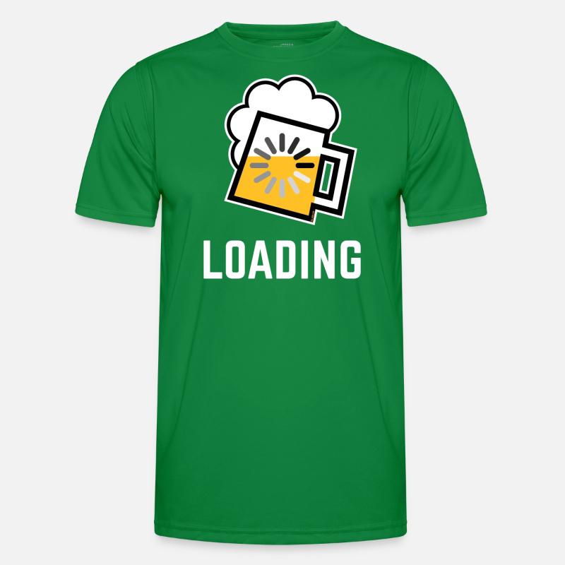 Bier Loading (Bier Wird Geladen / Negativ / /) Männer Funktions-T-Shirt