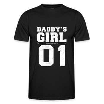 Daddy's Girl 01 Familie Matching Frauen Tochter - Männer Funktions-T-Shirt - Schwarz - Vorne - AI Model Male 178 dark (178cm)