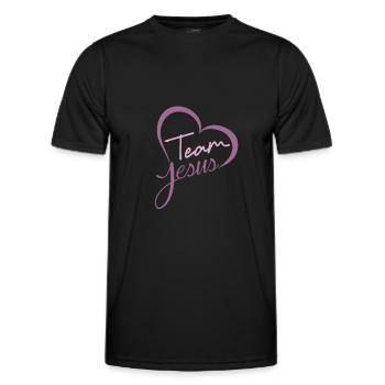 Team Jesus Moderne Jesus Christus Sohn Von Gott - Männer Funktions-T-Shirt - Schwarz - Vorne - AI Model Male 178 dark (178cm)