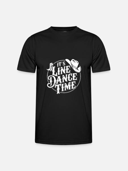 Line Dance Time Line Dancing Dancing - Men's Functional T-Shirt - black