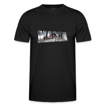 Racing Matching Family Race Car Pit Crew Mom - Men's Functional T-Shirt - black - Front - AI Model Male 178 dark (178cm)