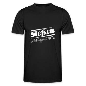 Gießen - Lieblingsort mit Stadtnamen - Männer Funktions-T-Shirt - Schwarz - Vorne - AI Model Male 178 dark (178cm)