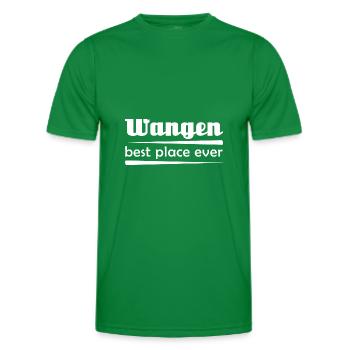 Wangen - Stadt best place ever - Männer Funktions-T-Shirt - Kelly Green - Vorne - AI Model Male 178 dark (178cm)