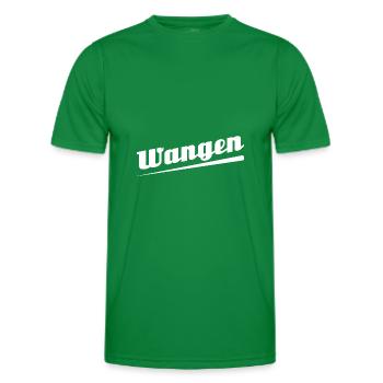 Wangen - Textdesign mit Stadtnamen - Männer Funktions-T-Shirt - Kelly Green - Vorne - AI Model Male 178 dark (178cm)