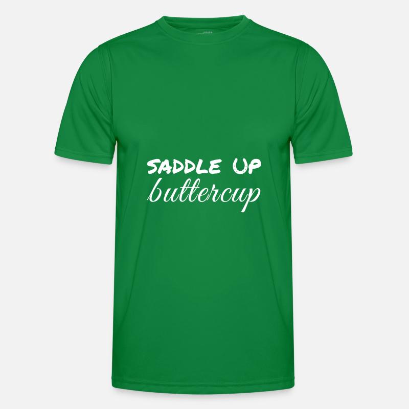 Saddle Up Buttercup - Funny, Cowboy Men's Functional T-Shirt
