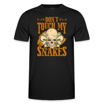 Nicht Anfassen Einzelkind - Männer Funktions-T-Shirt - Schwarz - Vorne - AI Model Male 178 dark (178cm)
