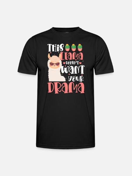 Camel Fluffy Drama Breeder - Men's Functional T-Shirt - black