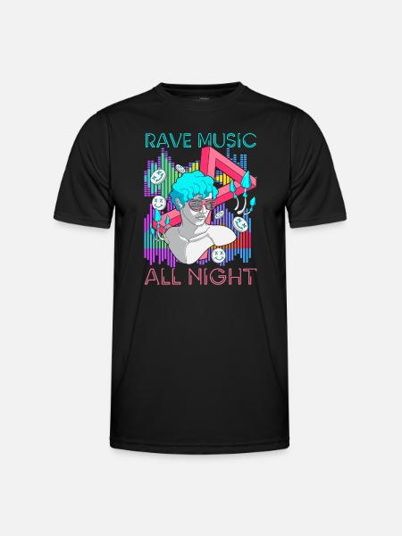 House Electro Dj - Men's Functional T-Shirt - black