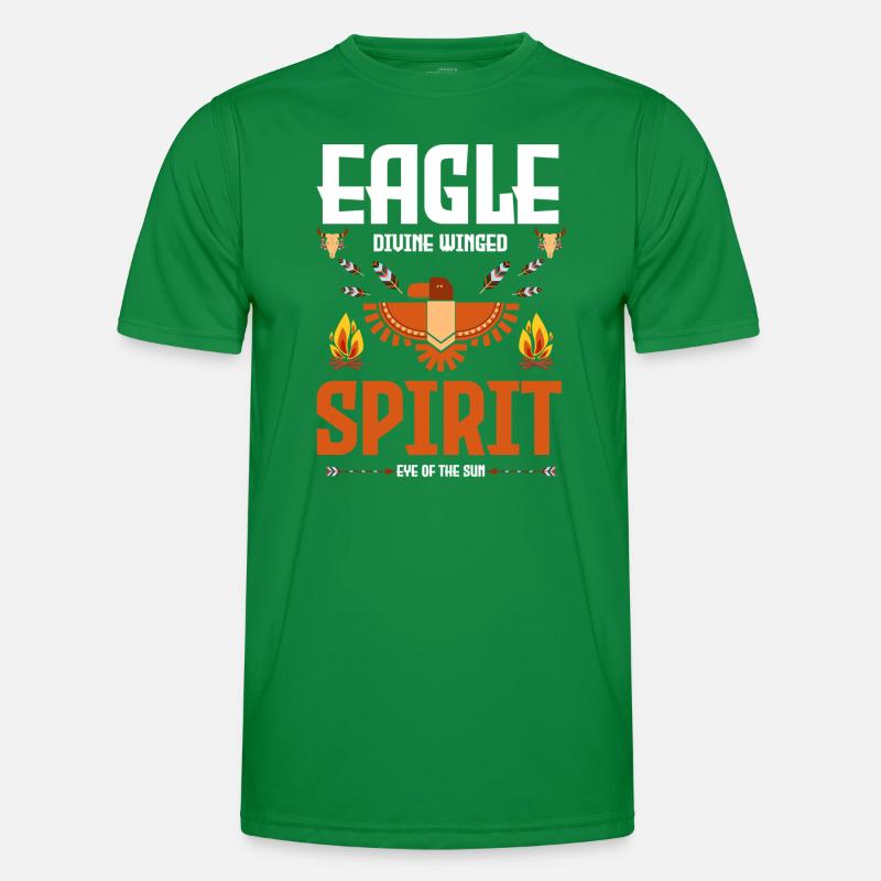 Indian Ritual Feather Eagle Men's Functional T-Shirt