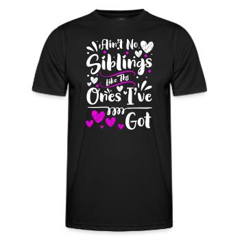 Geschwisterliebe Kinder Liebe Zusammenhalt - Männer Funktions-T-Shirt - Schwarz - Vorne - AI Model Male 178 dark (178cm)
