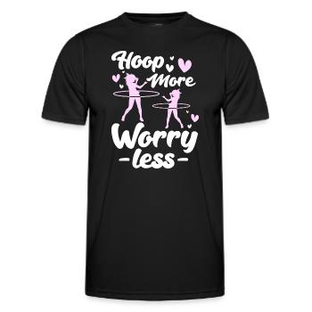 Hulahoop Hoop Workout Fit - T-shirt sport Homme - noir - Devant - AI Model Male 178 dark (178cm)