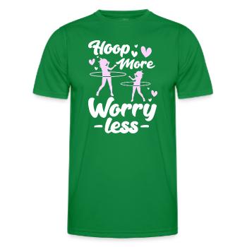 Hulahoop Hoop Workout Fit - T-shirt sport Homme - vert - Devant - AI Model Male 178 dark (178cm)