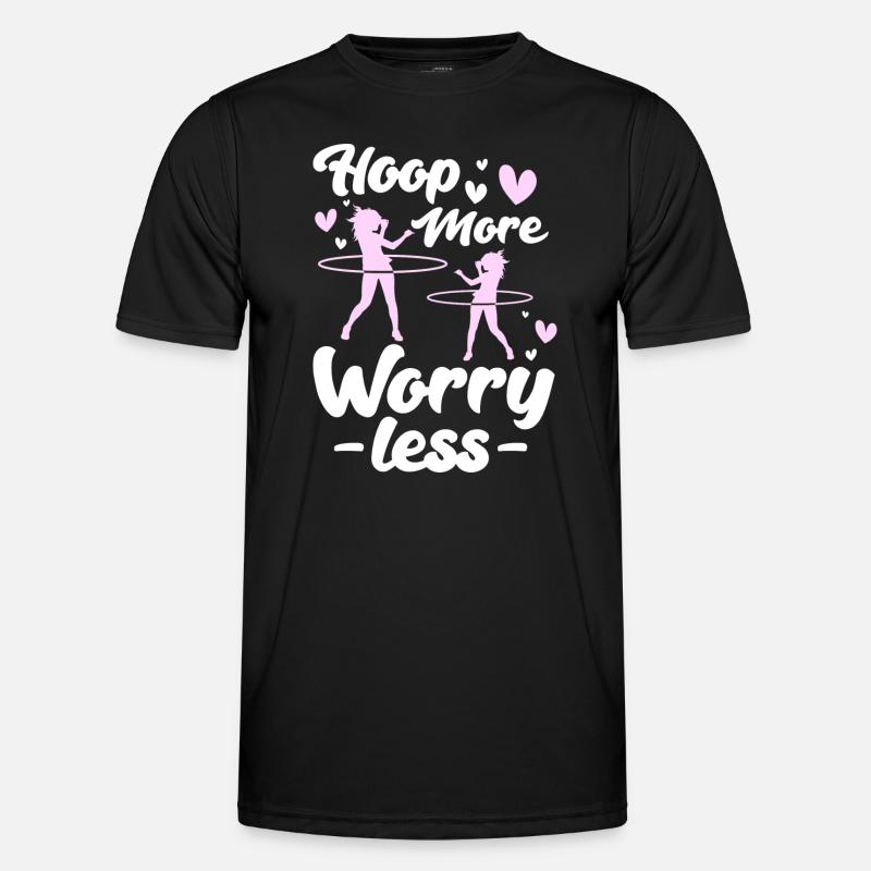 Hulahoop Hoop Workout Fit - Männer Funktions-T-Shirt - Schwarz