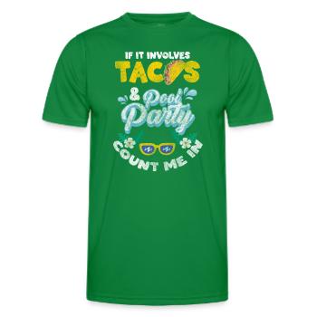 Poolparty Party Erholung Gartenparty - Männer Funktions-T-Shirt - Kelly Green - Vorne - AI Model Male 178 dark (178cm)