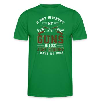 Schützenverein Gewehr Sportart Verein - Männer Funktions-T-Shirt - Kelly Green - Vorne - AI Model Male 178 dark (178cm)