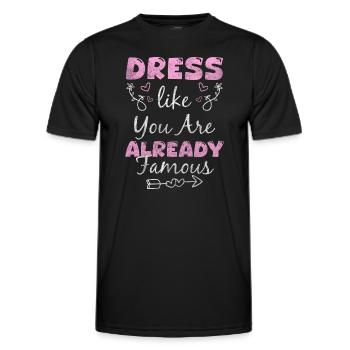 Mode Einkaufen Queen - Männer Funktions-T-Shirt - Schwarz - Vorne - AI Model Male 178 dark (178cm)