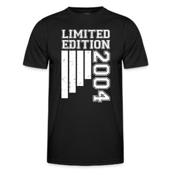 2004 Anniversaire Né En 2004 Édition Limitée - T-shirt sport Homme - noir - Devant - AI Model Male 178 dark (178cm)