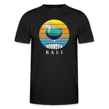 Bali - Indonesien - Männer Funktions-T-Shirt - Schwarz - Vorne - AI Model Male 178 dark (178cm)