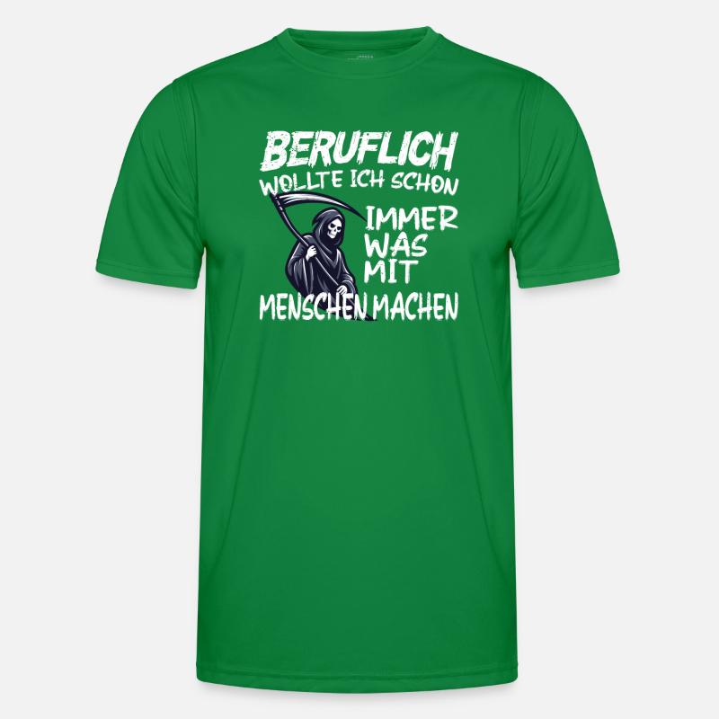 Doing something with people professionally - Grim Reaper Men's Functional T-Shirt