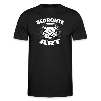 Bedrohte Art - Verbrennungsmotor Auto Design - Männer Funktions-T-Shirt - Schwarz - Vorne - AI Model Male 178 dark (178cm)