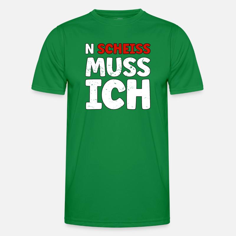 N Scheiss muss ich Männer Funktions-T-Shirt