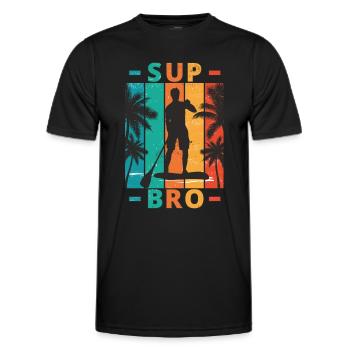 SUP Paddle Boarding Paddle Boarder SUP Bro Männer - Männer Funktions-T-Shirt - Schwarz - Vorne - AI Model Male 178 dark (178cm)