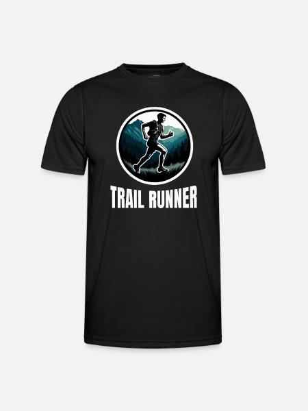 Trail Running - Männer Funktions-T-Shirt - Schwarz