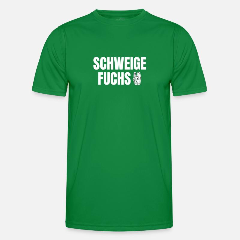 Lehrerin Erzieherin Schweigefuchs Abi Spruch Männer Funktions-T-Shirt