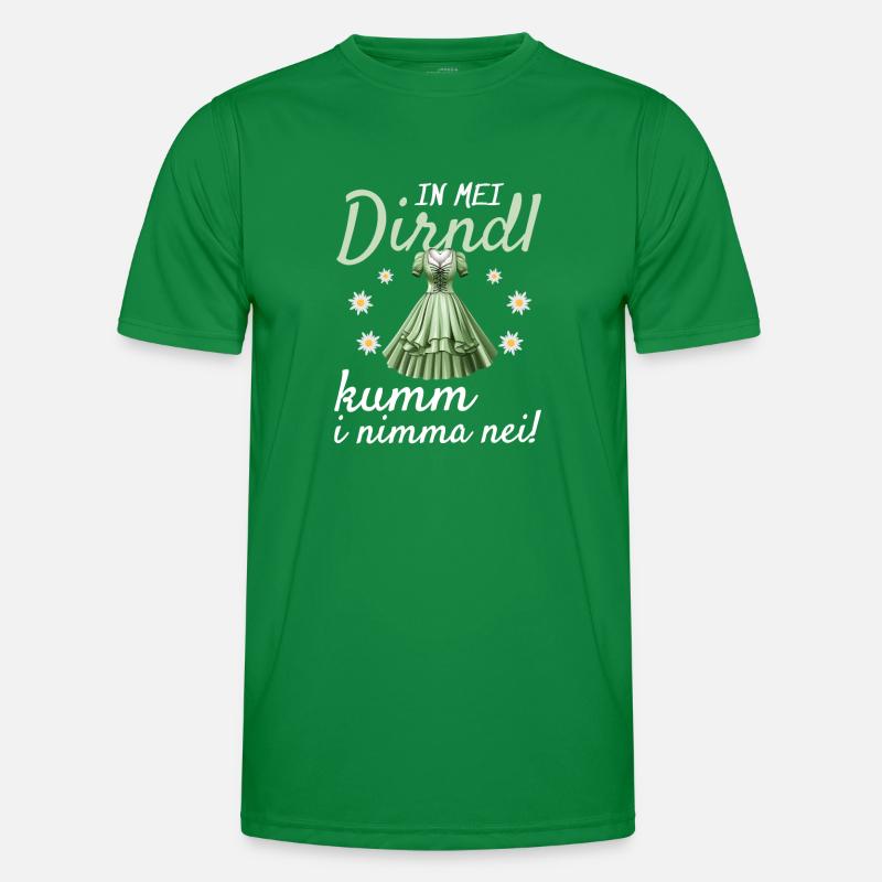 In Mei Dirndl Kumm I Nimma Nei | Männer Funktions-T-Shirt