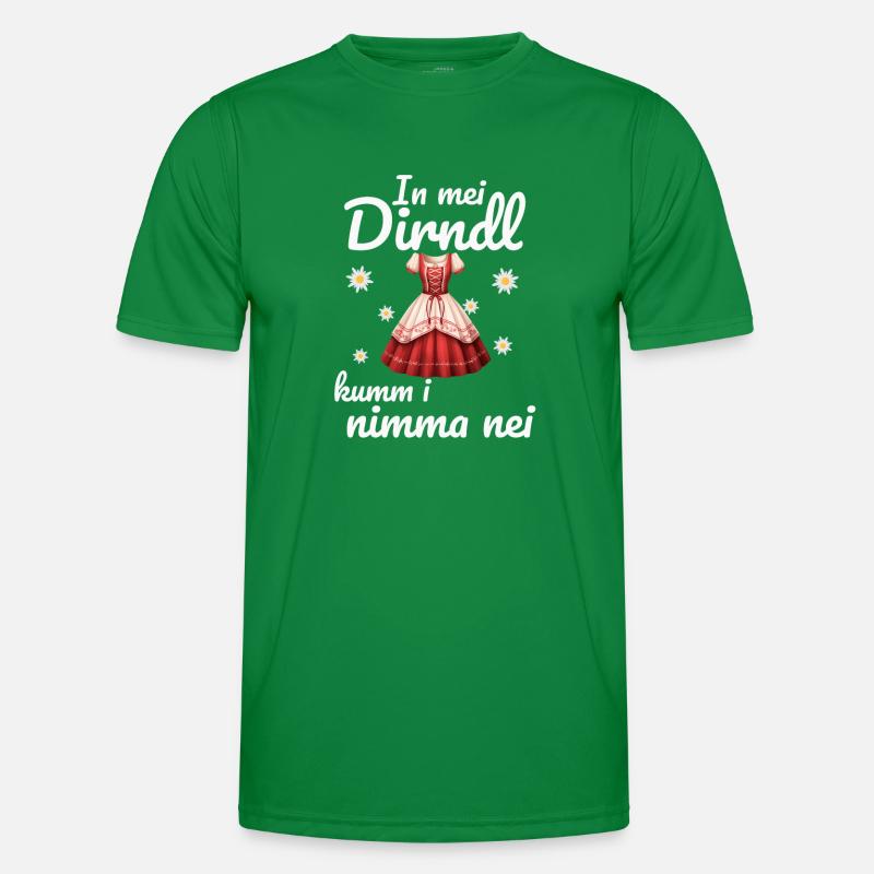 In Mei Dirndl Kumm I Nimma Nei | Männer Funktions-T-Shirt
