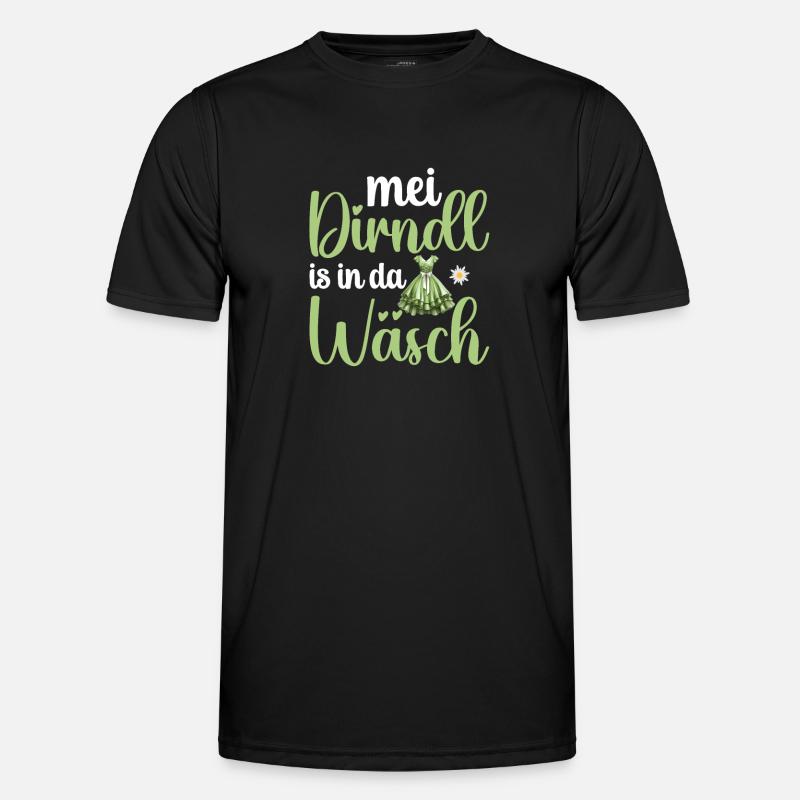 Trachtenshirt Damen | Mei Dirndl is in Männer Funktions-T-Shirt