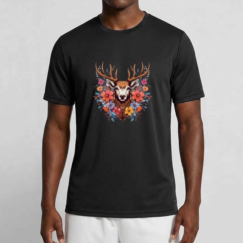 Replacement dirndl deer antlers deer Men's Functional T-Shirt