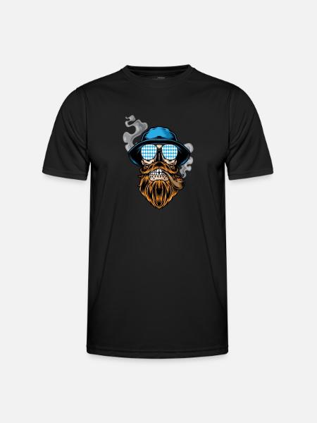 Lausbua Lausbub Lederhosen Trachten - Men's Functional T-Shirt - black