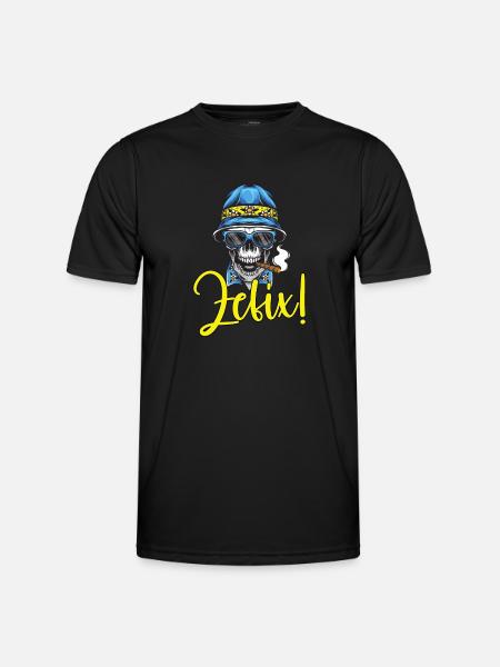 Lausbua Lausbub Lederhosen Trachten - Men's Functional T-Shirt - black