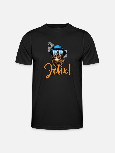 Lausbua Lausbub Lederhosen Trachten - Men's Functional T-Shirt - black
